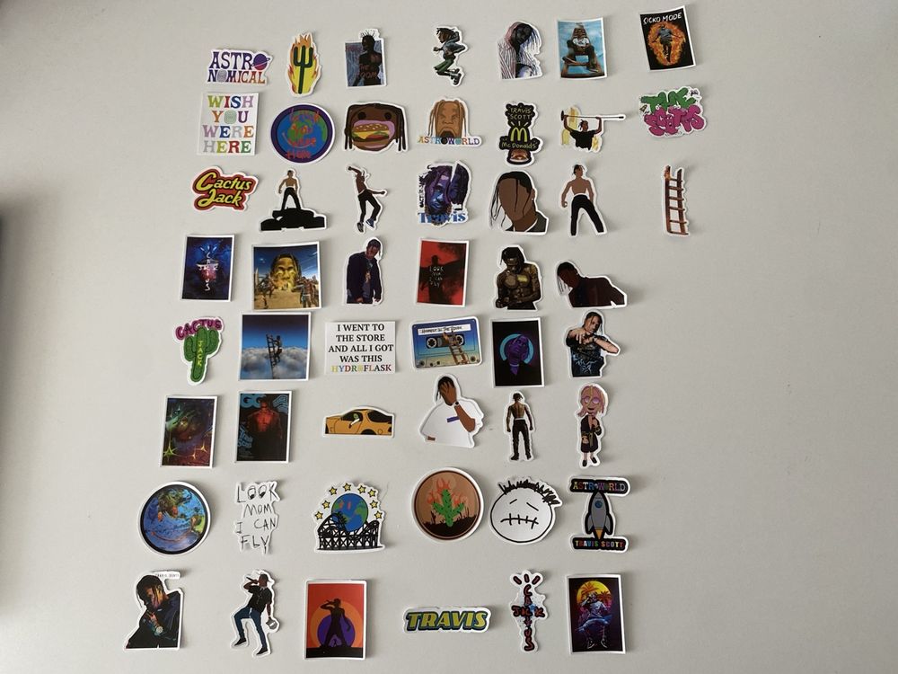 50 Travis Scott Sticker (Neu (gemäss Beschreibung)) in Mettmenstetten ...