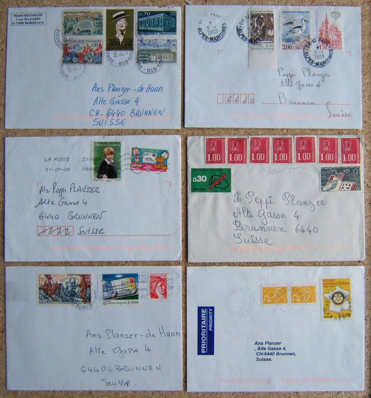 Tutti i francobolli: LOT FRANKREICH BRIEFE (B) – Usato da Brunnen venduto da Nonne04 3