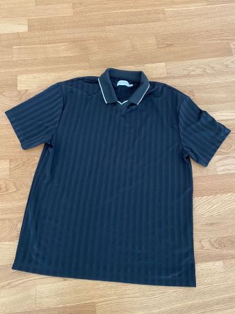 Topman Poloshirt Gr. M - schwarz gestreift