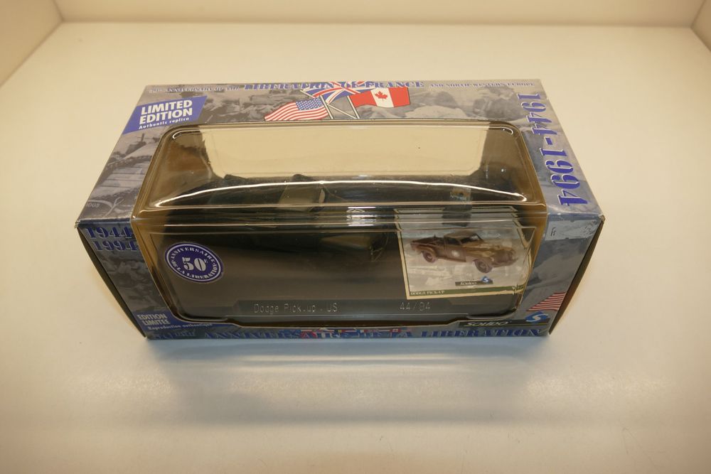 LF007 SOLIDO 4494/77 Voiture 1/43 Dodge 4x4 radiodiffusion française