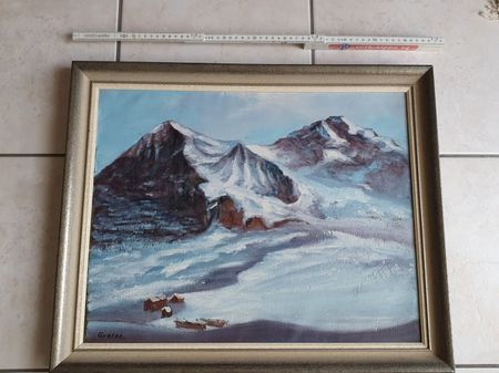 Gemälde signiert:  eiger,Mönch, Jungfrau