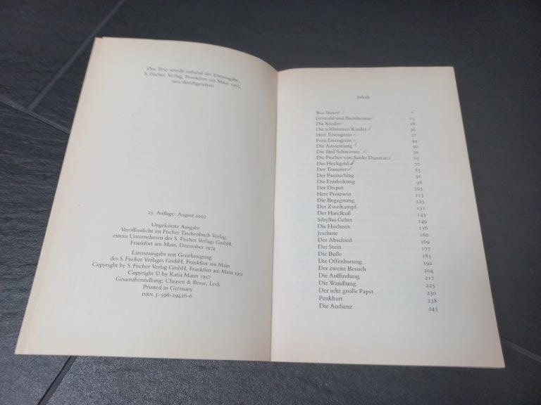 Libri: Thomas Mann Der Erwählte – Usato da Pfäffikon / ZH venduto da Pefkadett 3