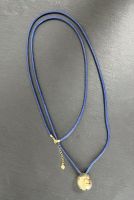W- Schöne Kordel Kette und Silber 925 "Starry Sky" Anhänger