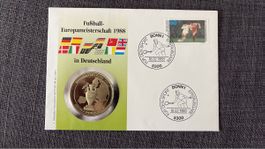 Münzbrief Numisbrief Fussball-Europameisterschaft 1988 DE