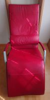 roter Designer Pax Relax Sessel mit Pump/Wipp/Liegefunktion