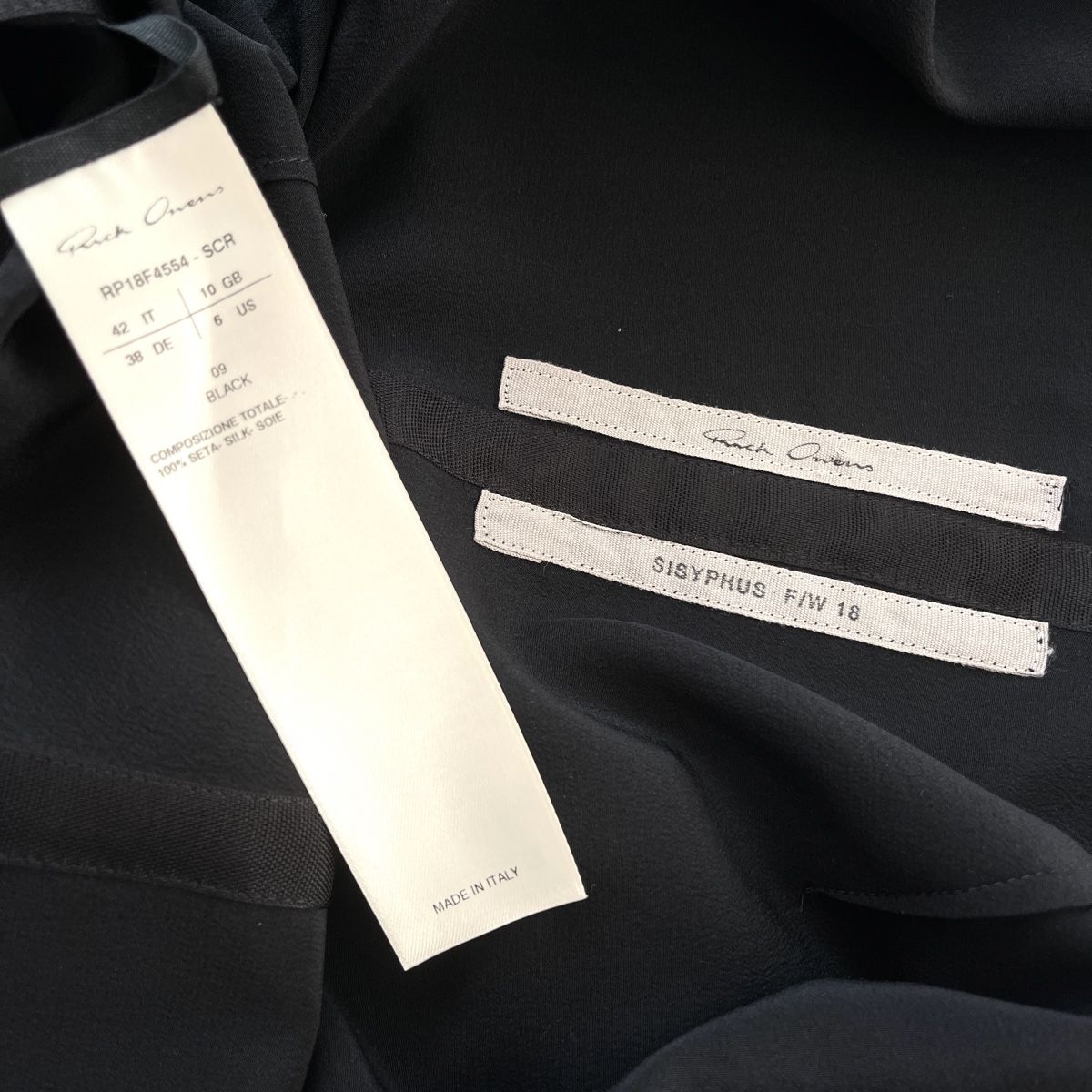 Rick Owens Vestiti: RICK OWENS Sisyphus Wrap Silk Dress – Nuovo (secondo la descrizione) da Emmen venduto da Avviivva_Com2023 6