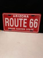 Plaque Route 66 Arizona USA vintage déco métal