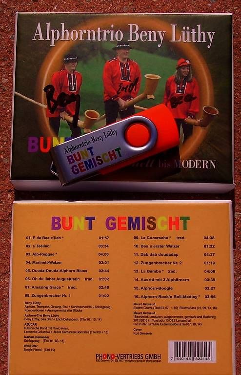 Chiavette USB: USB-Stick Alphorn-Trio Beny Lüthy – Usato da Wöschnau venduto da Musikhaus-Luethy5012 2
