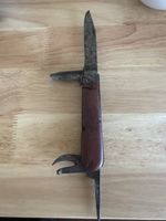 Couteau pliant Wenger Delemont vintage outil 4 fonctions éta