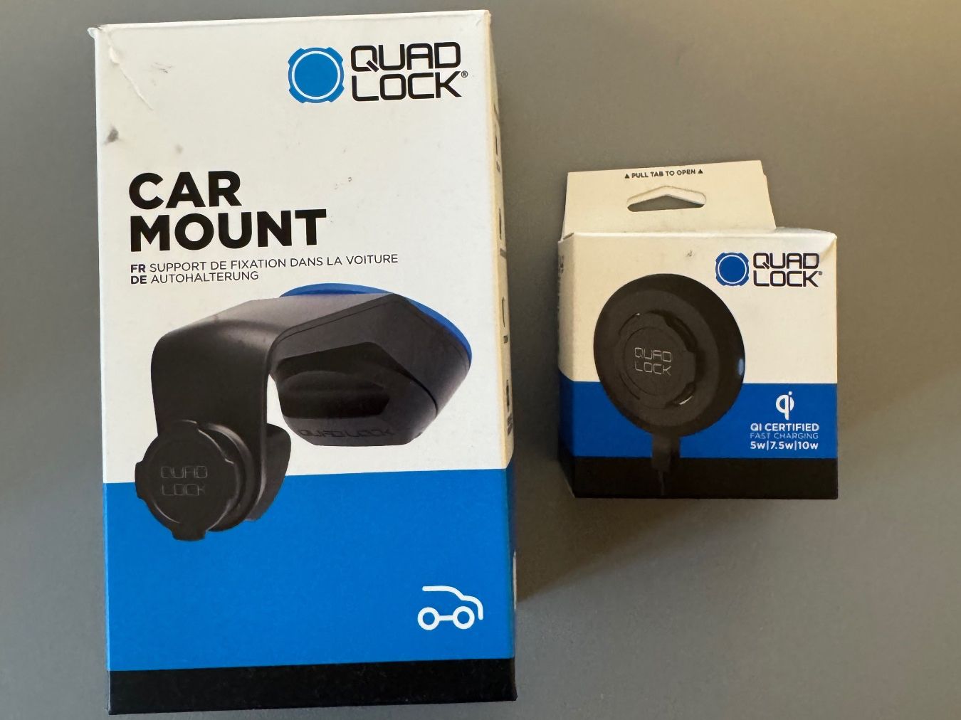 Quad Lock Halterungen: Quad Lock Auto-Halterung & Wireless Charger Head – Gebraucht aus Reinach BL von yucatan_