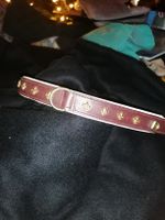 Leder Hundehalsband, Verstellbar, mit Nieten, Neuwertig