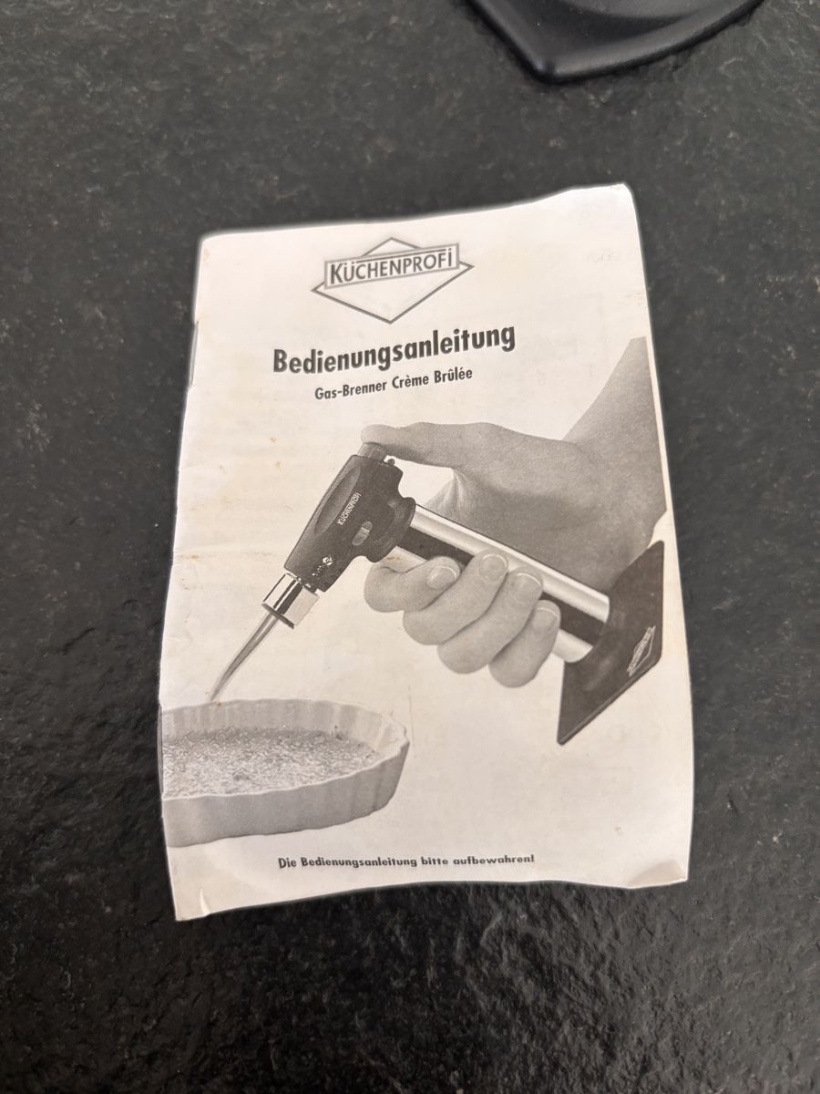 Appareils de cuisine: Gas Brenner Abflämmgerät Crème Brûlée – D'occasion à Stachen par stachi08 4