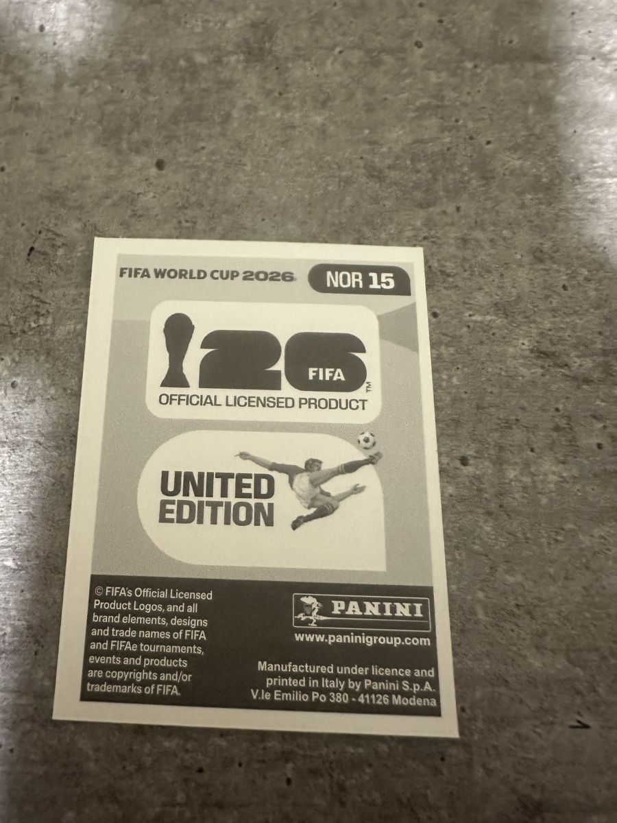 Panini Sammelbilder & Trading cards: NOR 15 , FIFA WORLD CUP 2026 PANINI  – Neu (gemäss Beschreibung) aus Frauenfeld von 1PegPeg1 1