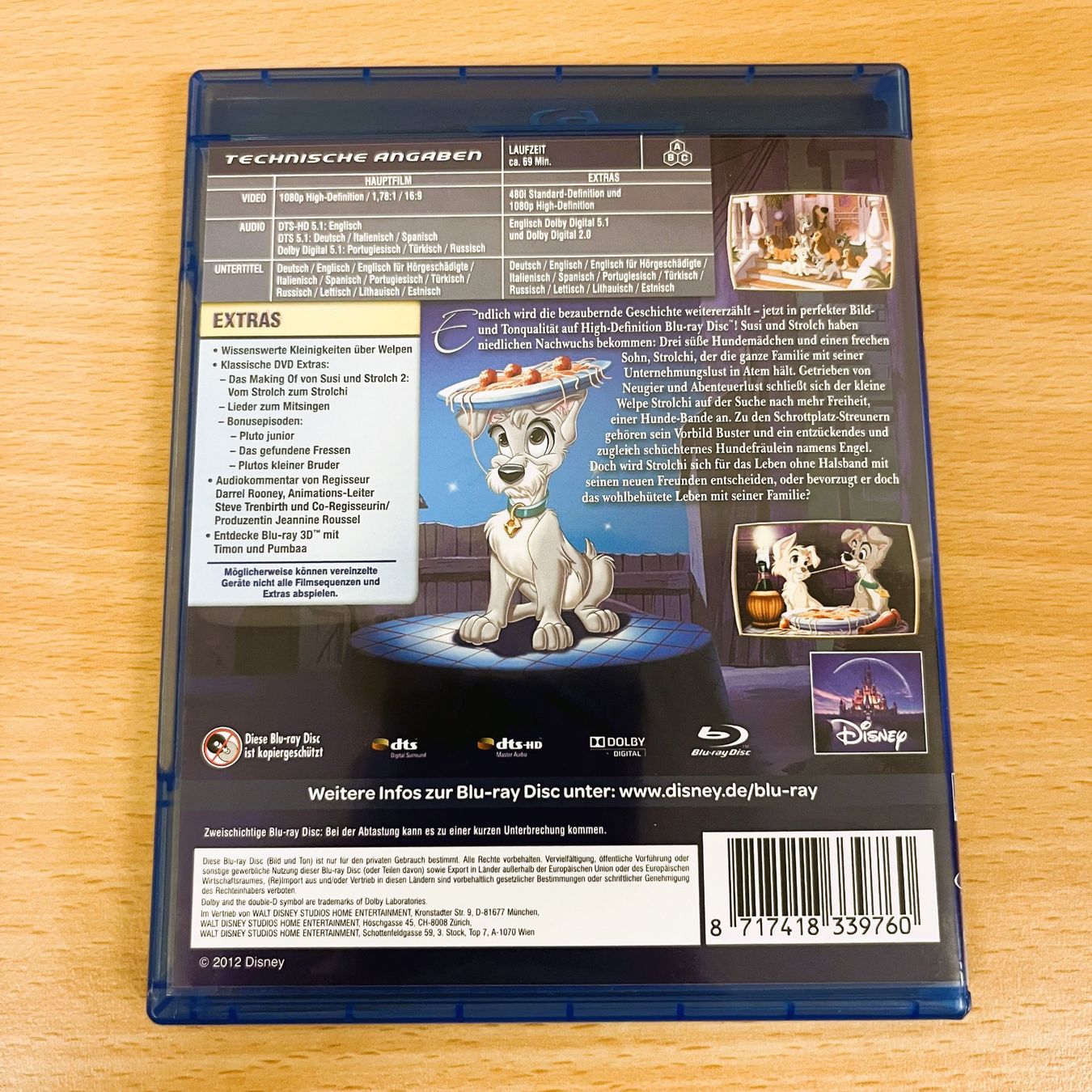 Tutti i DVDs: Blu-Ray - Susi und Strolch 2 - Special Edition – Usato da Amlikon-Bissegg venduto da allerlei-versand 2