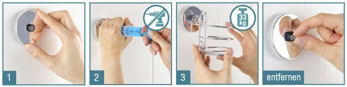 Scaffali: Vacuum Loc Wandregal mit 2 Ablagen – Nuovo (secondo la descrizione) da Koppigen venduto da Bracher_Mail-House 3