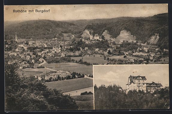 Cartes postales: Burgdorf, Hotel Rothöhe, Totalansicht – D'occasion à Berlin par bartko-reher