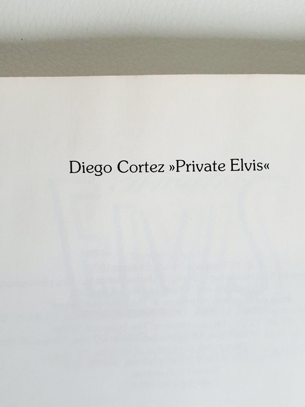 Libri: Diego Cortez "Private Elvis" Bildband – Usato da Riedholz venduto da Speedy11 3
