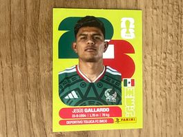 Panini FIFA World Cup 2026 Sticker Jesús Gallardo MEX 6