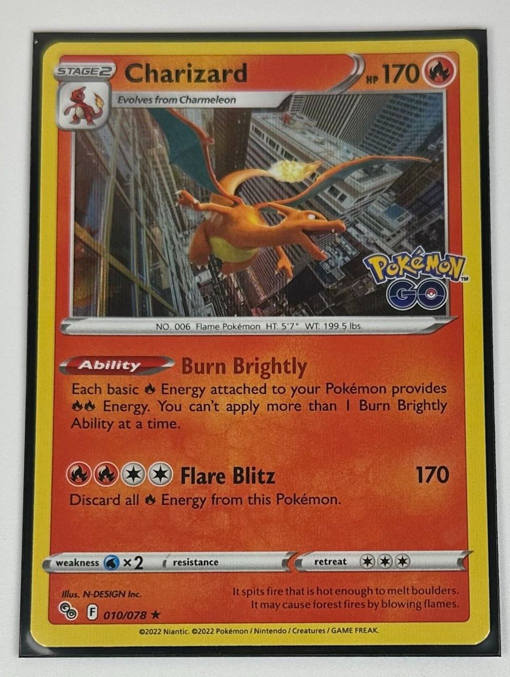 Pokémon Carte collezionabili: Pokemon Charizard Pokemon GO 010/078 Englisch – Nuovo (secondo la descrizione) da Dübendorf venduto da TrimTrend