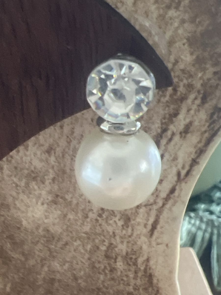 Orecchini pendenti & Orecchini a lobo: Elegante Ohrstecker mit Perlen und Strass – Nuovo (secondo la descrizione) da Seon venduto da Sunny-Schmuck78 1