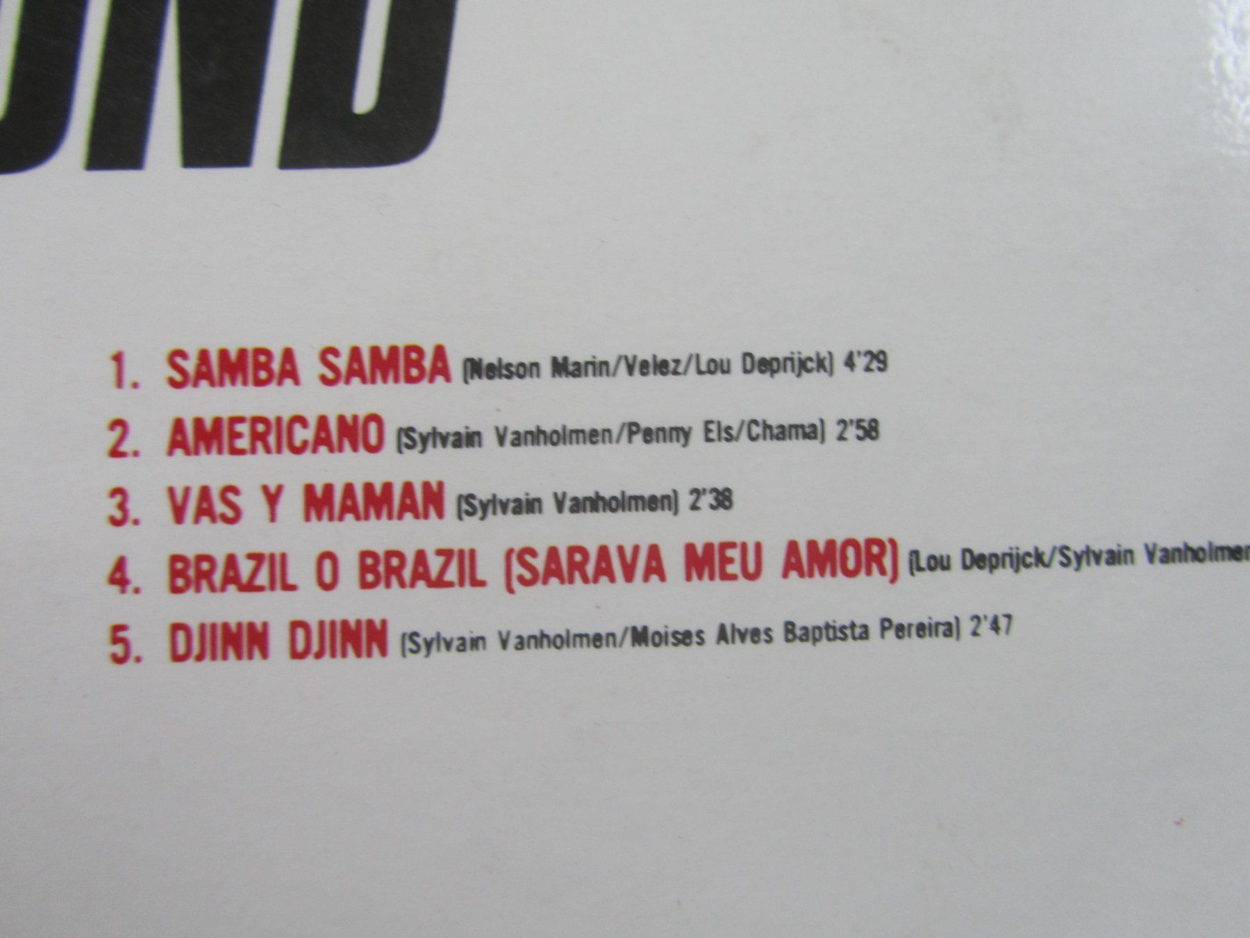 Vinyles: Two Man Sound - Disco Samba (Version Integra) Vinyl – D'occasion à Seengen par mikelele 5