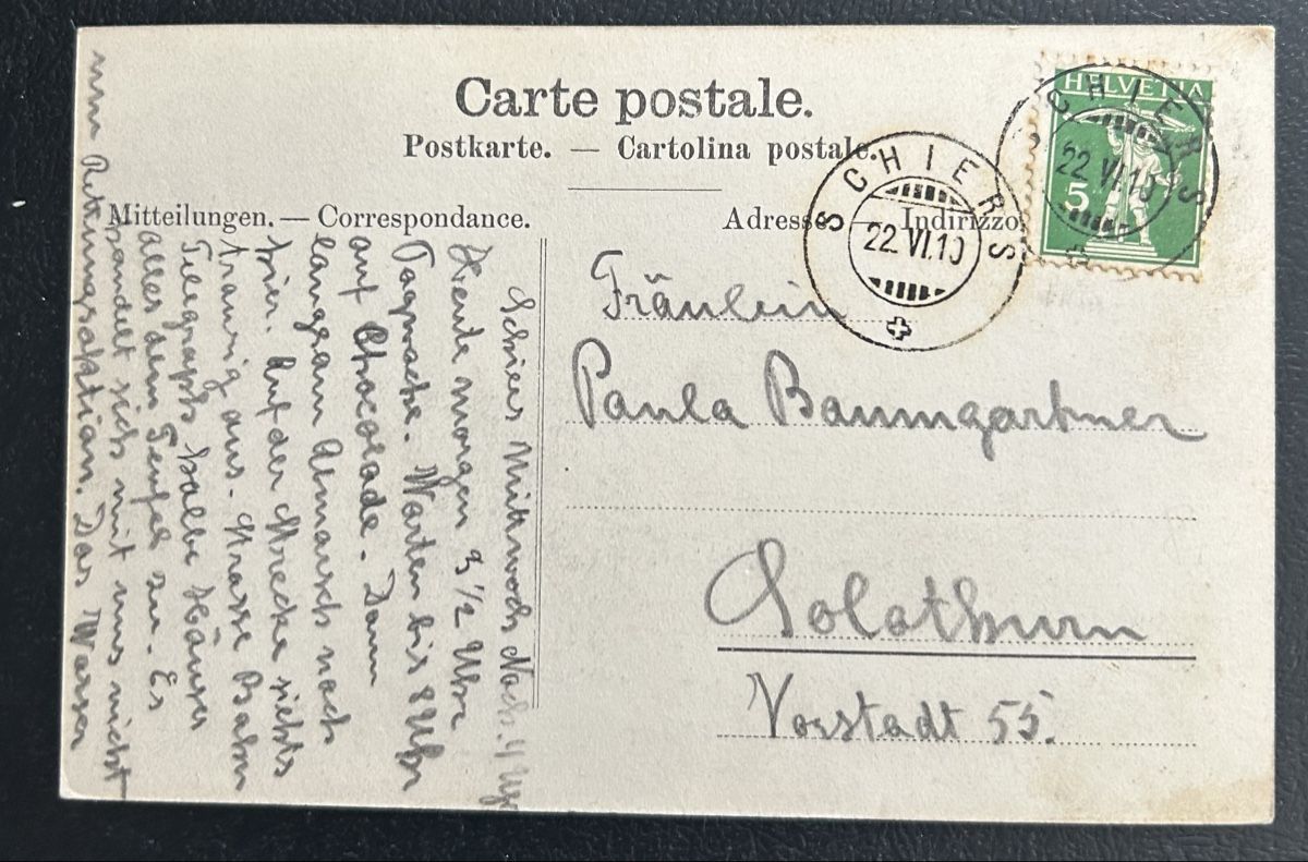 Cartes postales: Gruss aus Schiers 3- Bildrig  – D'occasion à Horw par Tellbub 1