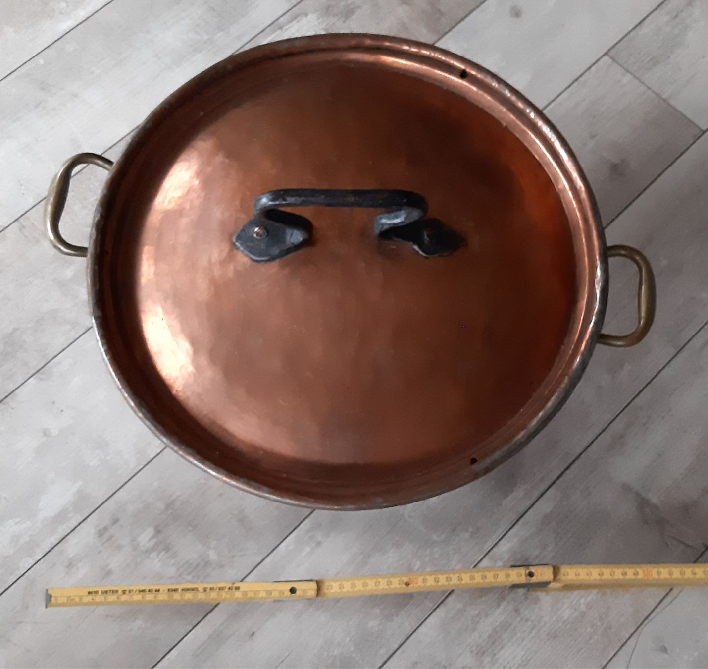 Pentole: Wunderbarer grosser Kupfertopf  - Topf  -  Schale mit Deckel – Usato da Tagelswangen venduto da BrigittaC01 4
