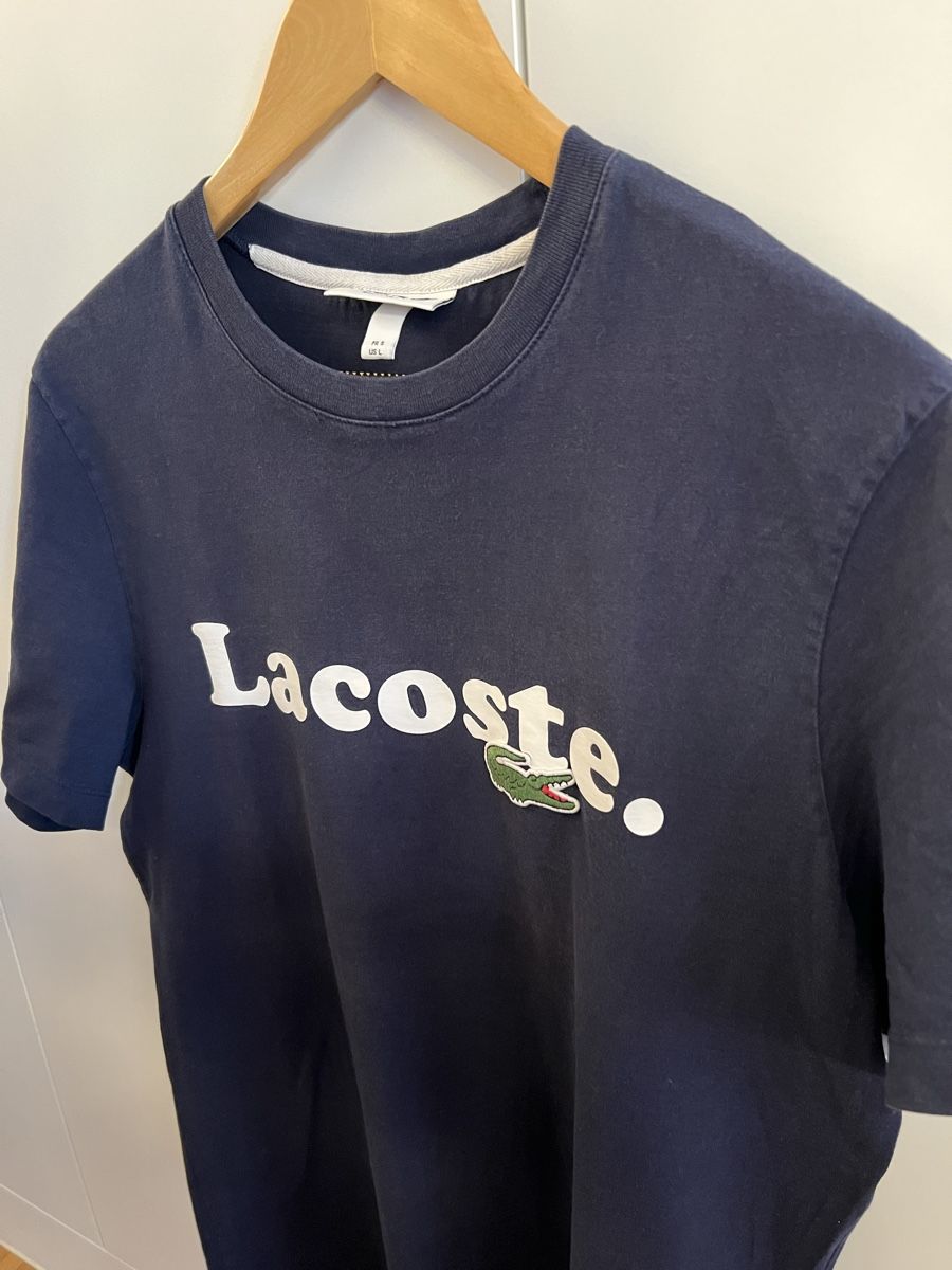 Lacoste T-Shirts: Lacoste T-Shirt Dunkelblau Grösse L – Gebraucht aus Chur von ZATO 2