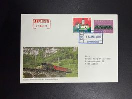 Bahnpostbeleg Station Kirchberg - Alchenflüh 1995