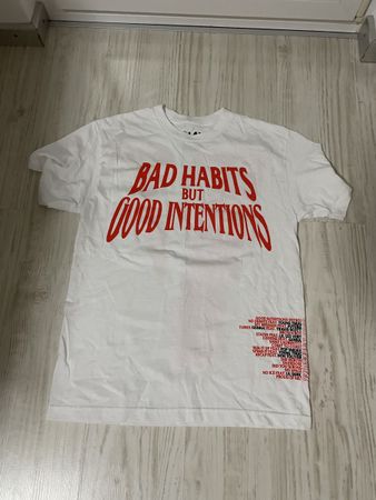 NEW Nav × Vlone Bad Habits white Tshirt size M