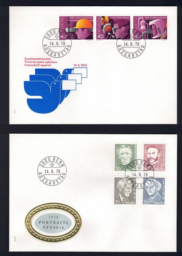 Tutti i francobolli: CH Ersttagsbriefe Sammlung Jahr 1978 – Nuovo (secondo la descrizione) da Pfäffikon ZH venduto da Romulus 1