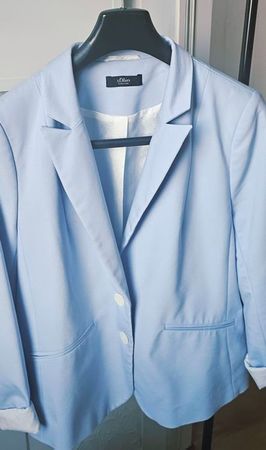 Gr. 44 S.Oliver Light Blue Blazer - Smart & Stylish!