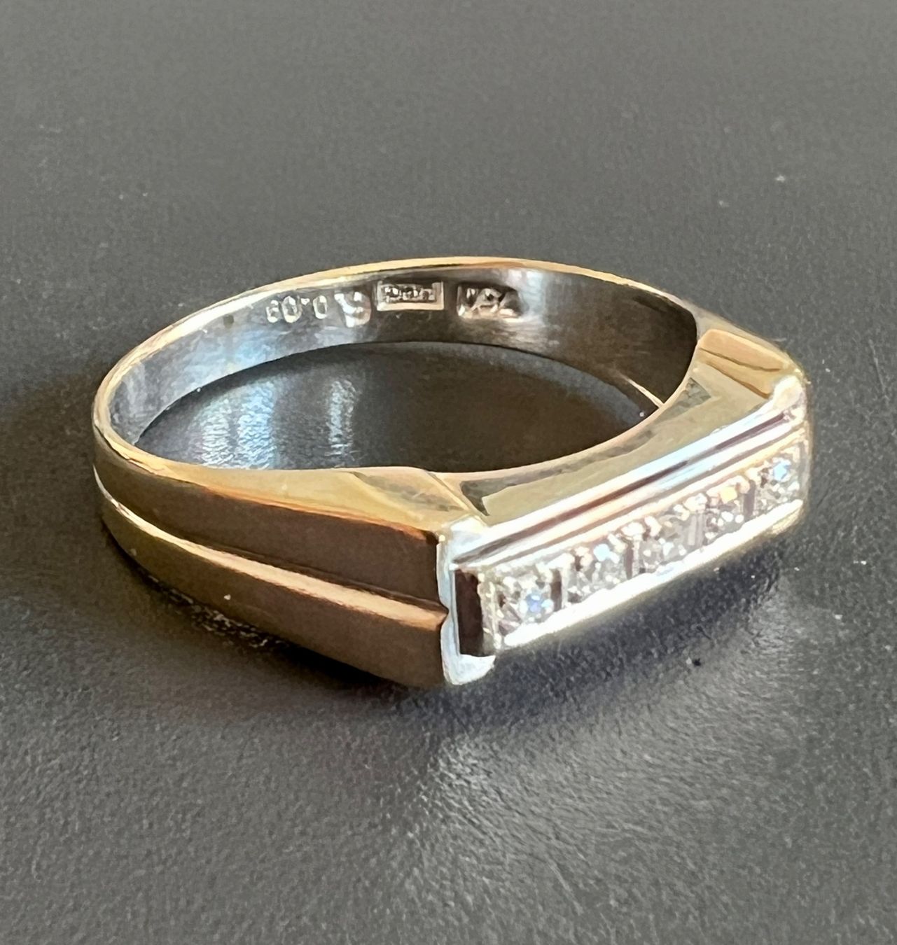 Ringe: Weissgold-Ring 18 K mit Brillanten – Gebraucht aus Chur von Penting1935