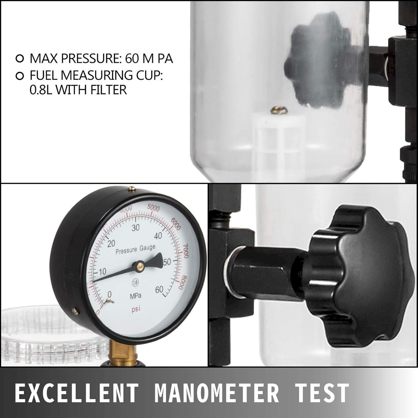 Attrezzi manuali: VEVOR Diesel Einspritzdüsen Tester – Nuovo e nell'imballaggio originale da Bottighofen venduto da zaap 2