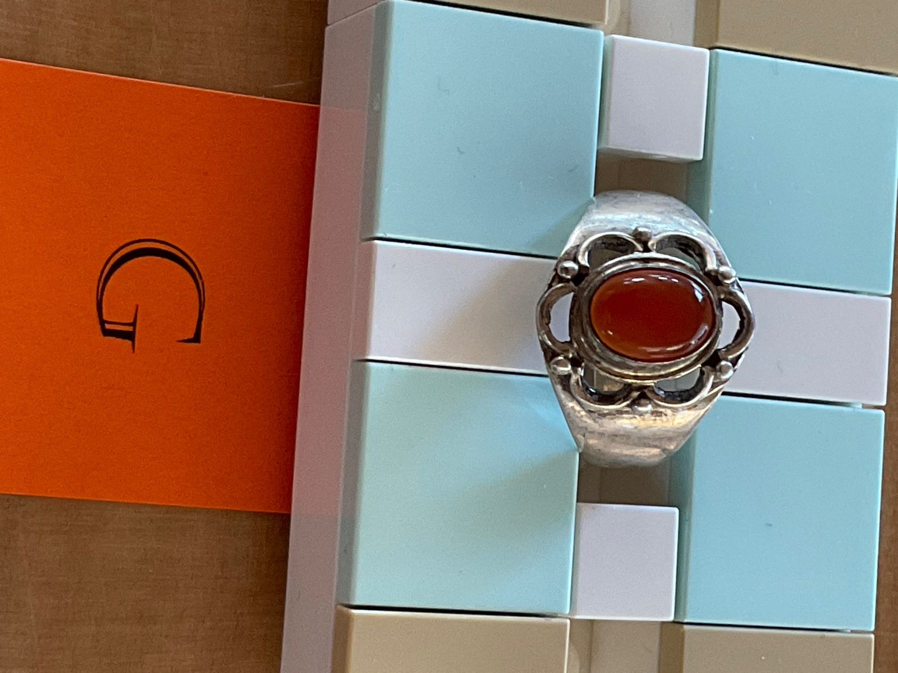 Anelli: Ring mit Karneol / Gr. 53 – Usato da Rümlang venduto da Sambas19