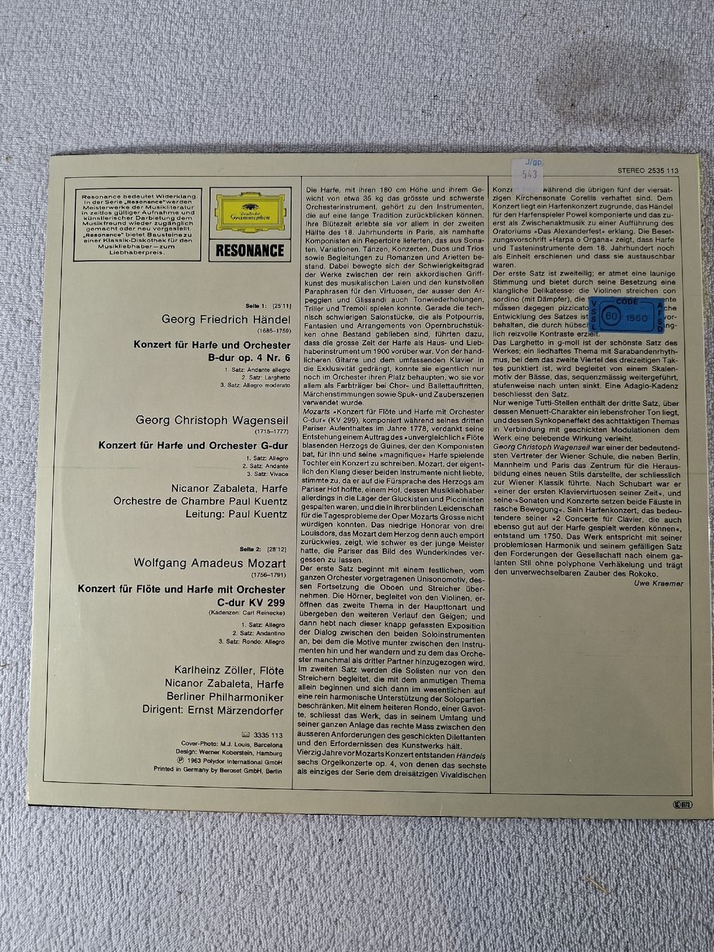 Dischi in vinile: LP 3 Stück Klassik – Usato da Grindelwald venduto da carro5 2