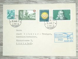TR105 Enveloppe Suisse + Timbre 1948