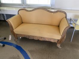 Biedermeier Sofa Senfgelb