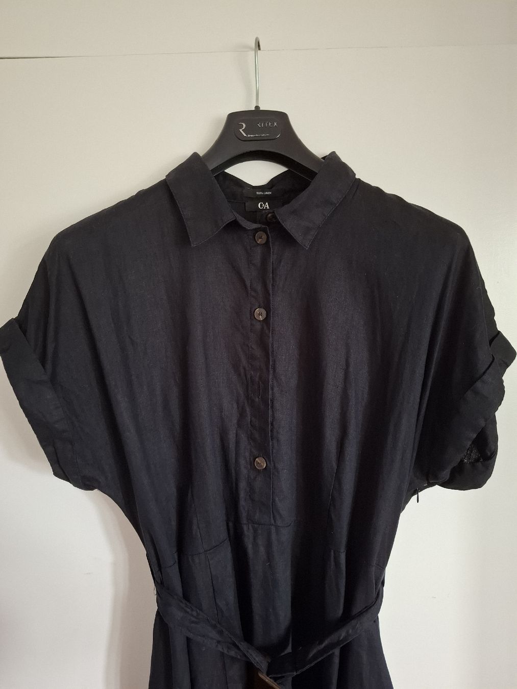 C&A Vestiti: Robe en lin noire, taille 48  – Nuovo (secondo la descrizione) da Biel/Bienne venduto da Lionne72 1