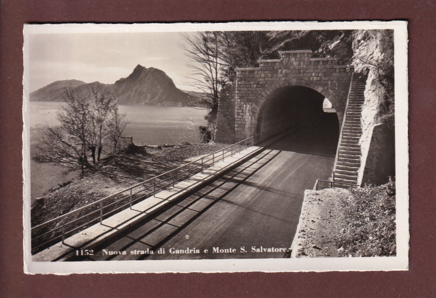 Cartoline postali: Nuova strada di GANDRIA – Usato da Pully venduto da nicecards