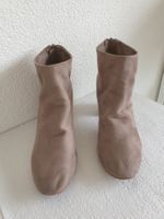 Stiefelette Gr. 39 braun mit Blockabsatz Reissverschluss