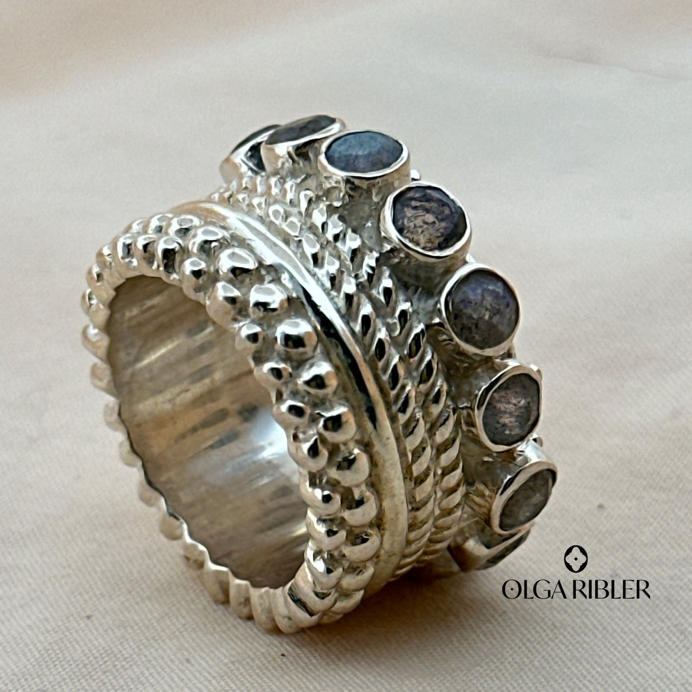 Olga Ribler Ringe: Memory Silber Ring 925 Grösse 55 mit Labradorite – Neu (gemäss Beschreibung) aus Luzern von Schmuckoutlet 2