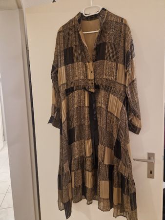ADtwenty Kleid kariert braun schwarz M