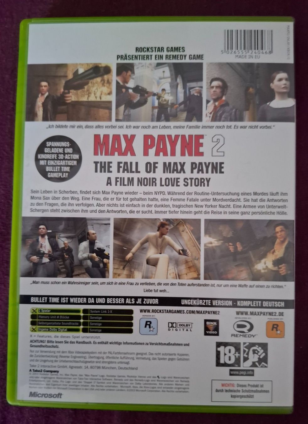 Spiele: Max Payne 2 the fall of Max Payne – Gebraucht aus Basel von mgn_ft72 1