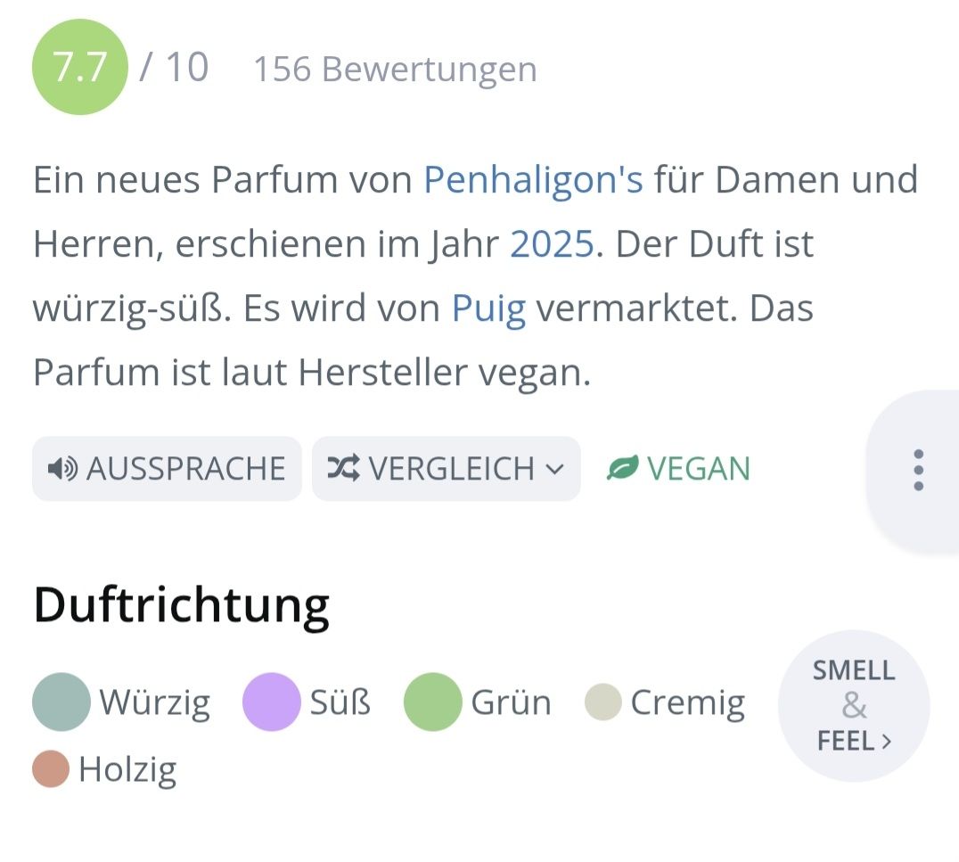 Penhaligon's Profumi & Eau de Toilette: 2 ml FORTUITOUS FINLEY PENHALIGON'S ABFÜLLUNG – Nuovo (secondo la descrizione) da St. Gallen venduto da CaliSunshine 2