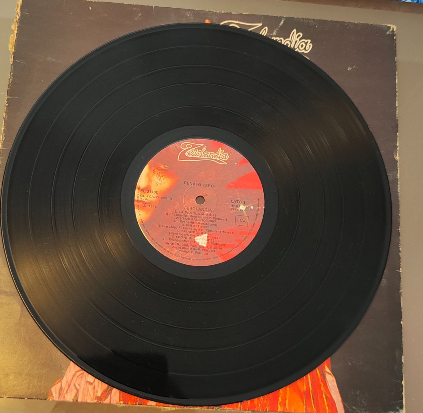 Dischi in vinile: Zerolandia - Renato Zero - LP 33 buone condizioni – Usato da Massagno venduto da Massimo037 4