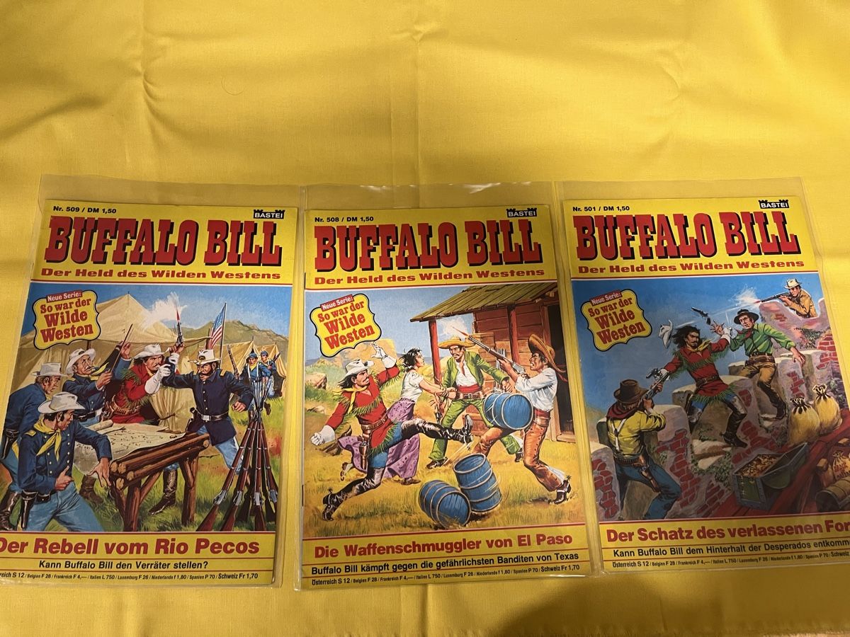 Comics: Buffalo Bill. Nr. 501, 509, 508 – Gebraucht aus Oberentfelden von kar_sd97