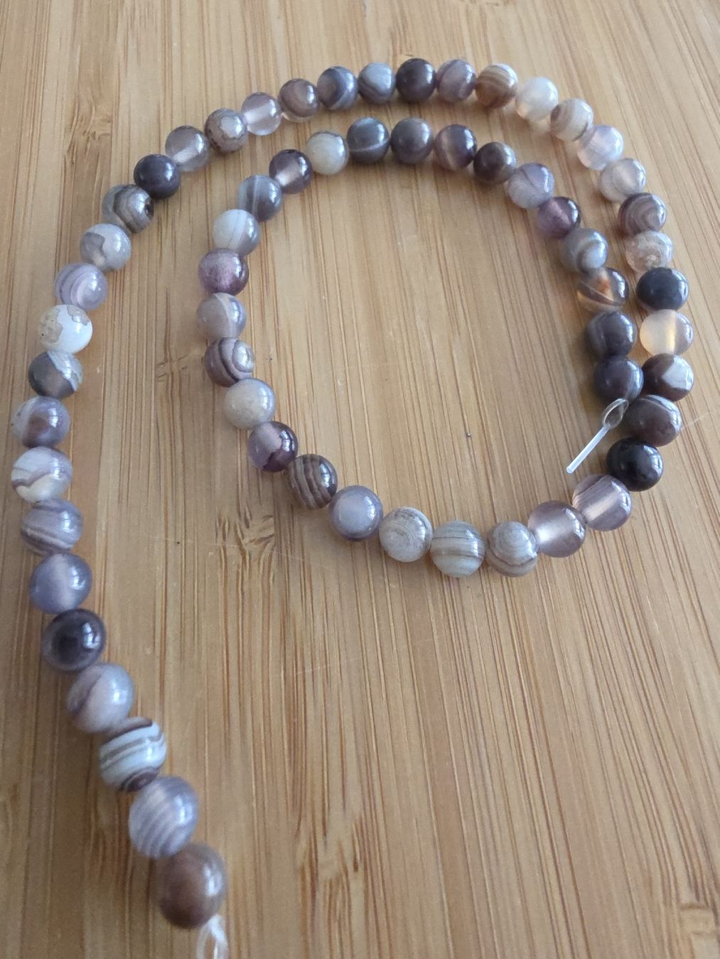 Minerali & Pietre curative: Sardonyx Botswana streifen 6mm. Strang – Nuovo e nell'imballaggio originale da Menziken venduto da Mirager 2