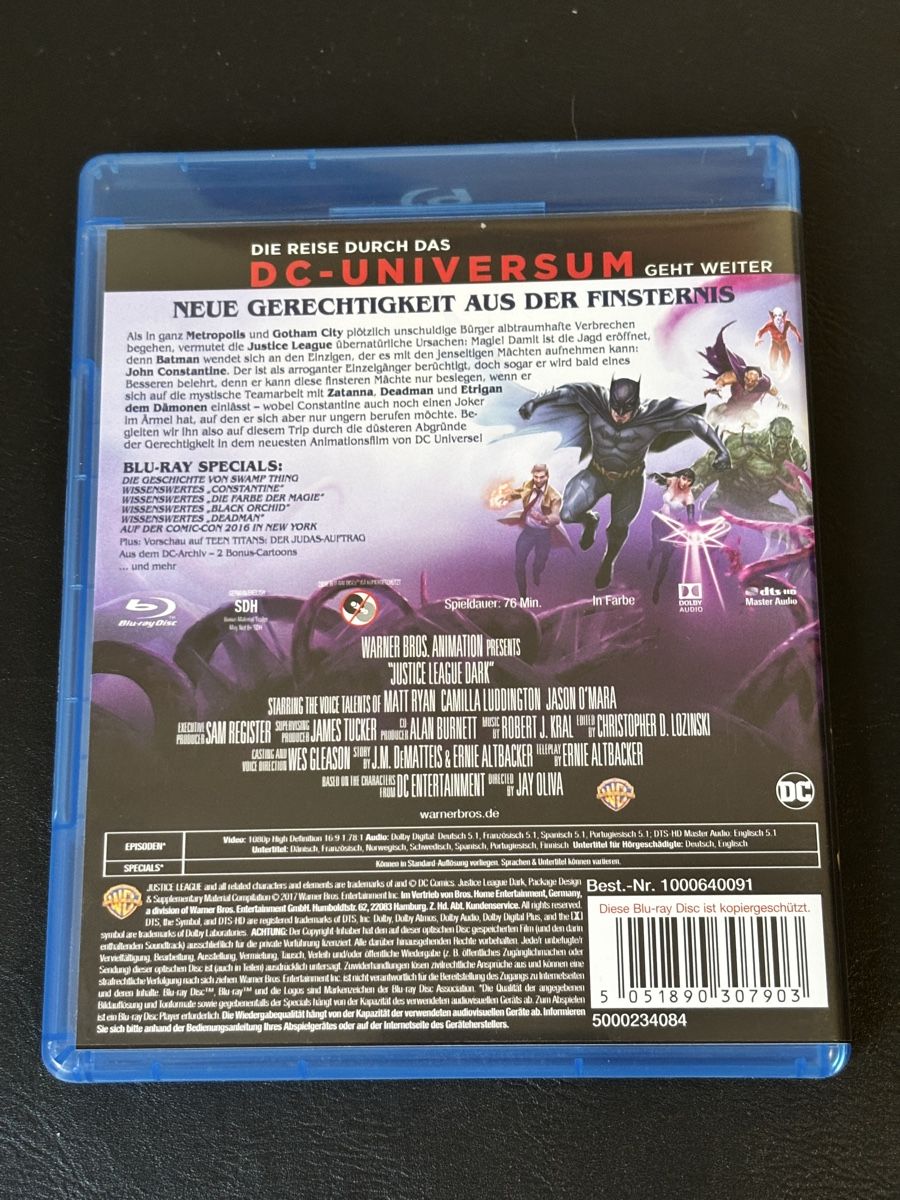 Alle DVDs: Justice League Dark Blu-ray Animated – Gebraucht aus Luzern von Armastra 1
