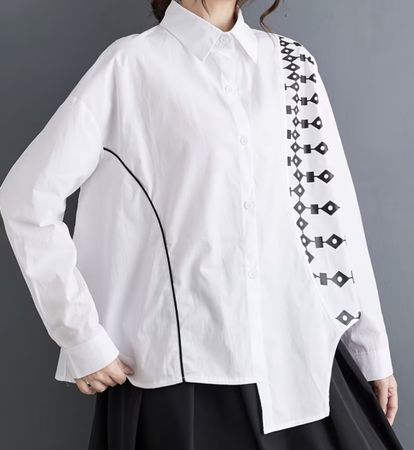 Chic Camicia di cotone-1size- nuovo stile